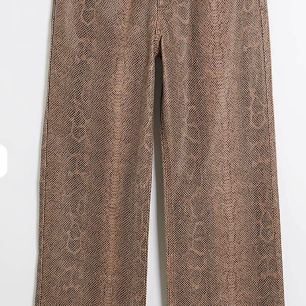 River Island Brown Snake Print Denim